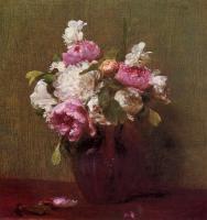 Fantin-Latour, Henri - White Peonies and Roses, Narcissus